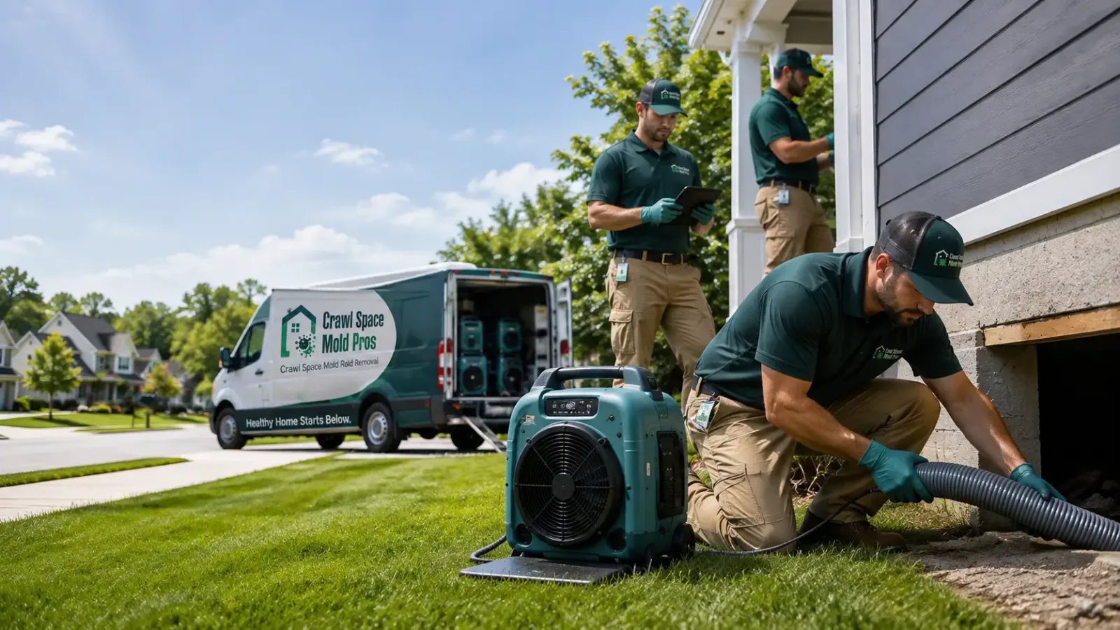 Crawl Space Mold Removal in Kellnersville, WI